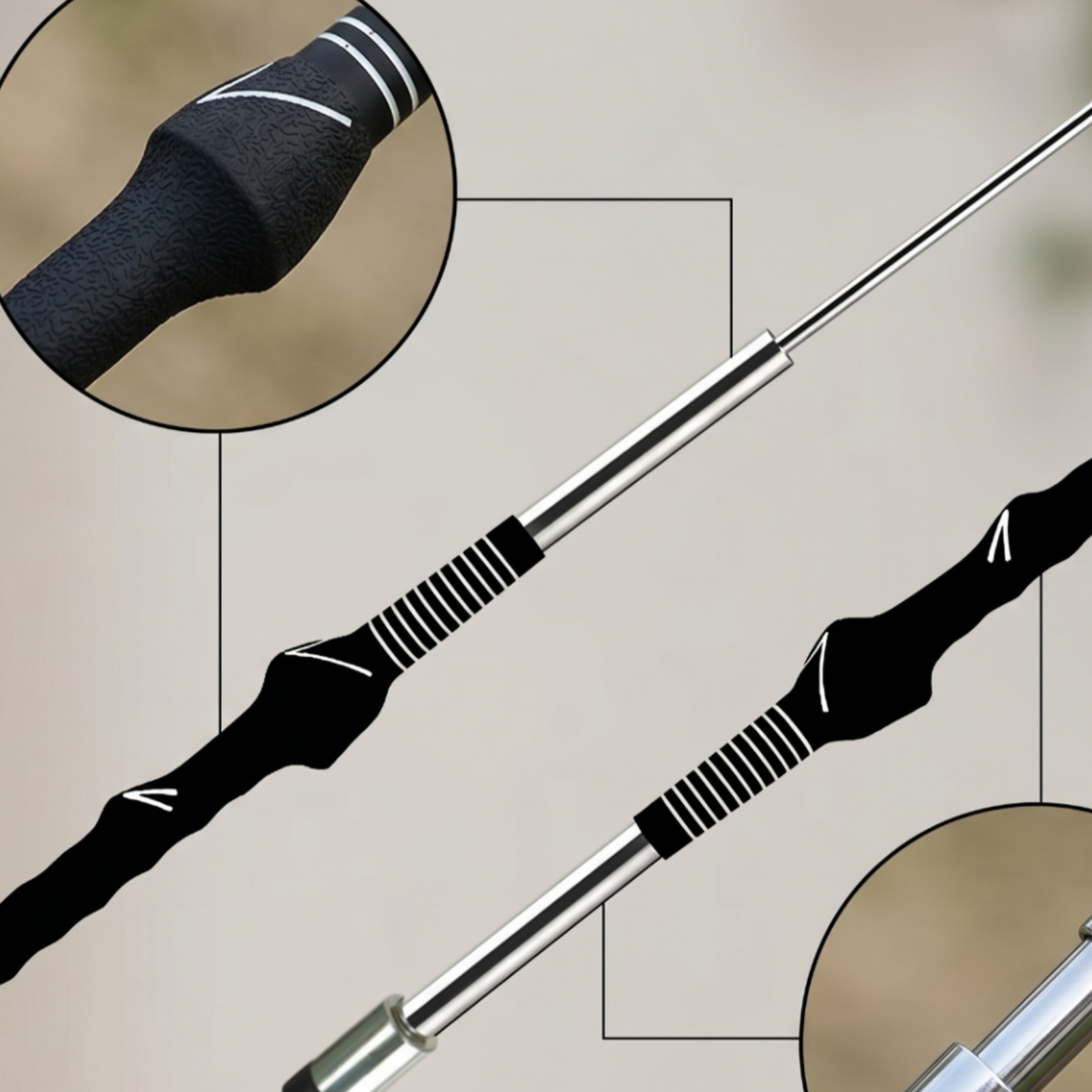 Training Aid Swing - Compact Retractable Golf Swing Practice Aid